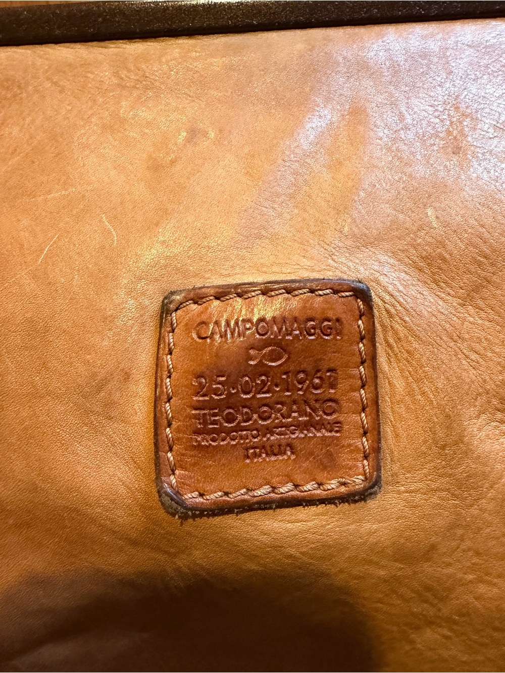Campomaggi Woven Leather Shoulder Bag in Tan - Picture 3 of 13